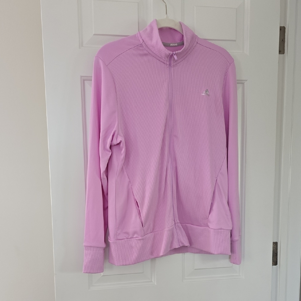 Adidas: Lavender Full-Zip Jacket